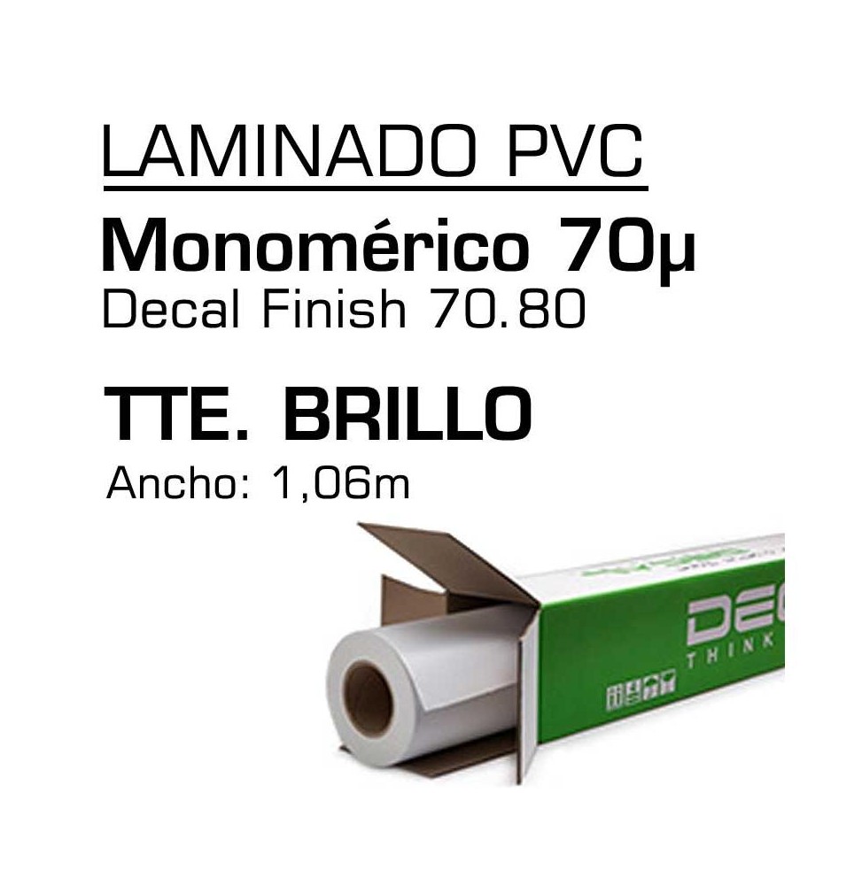 Laminado Monomerico Decal Brillo 70.80 1,06x50