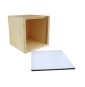 Caja sublimacion de madera 10x10x10