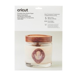 Cricut Clear Sticker Paper 8.5x11cm (5 H)