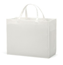 Tote bag de lino yute blanco 25x25x10 cm